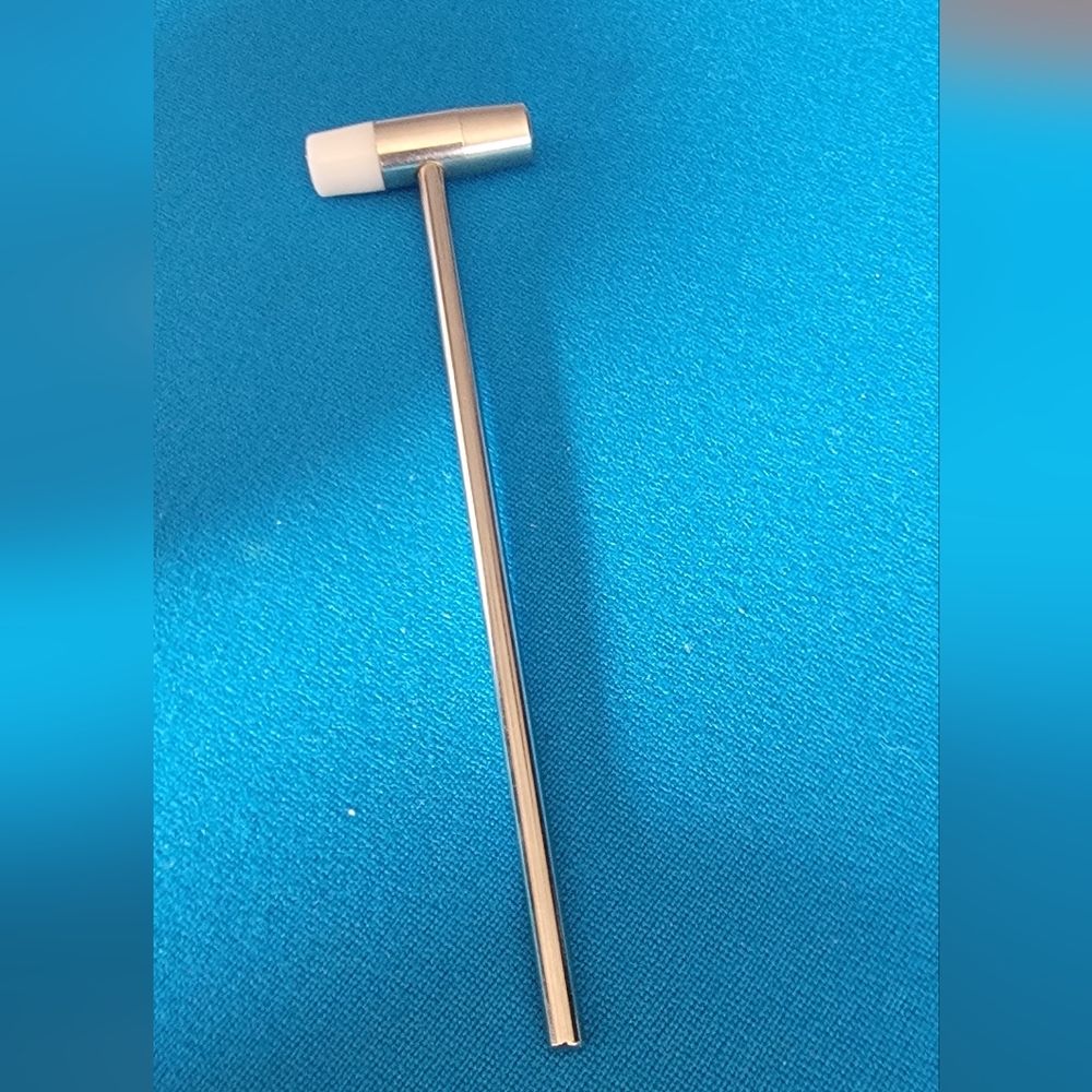 Silver and White Reflex Hammer
